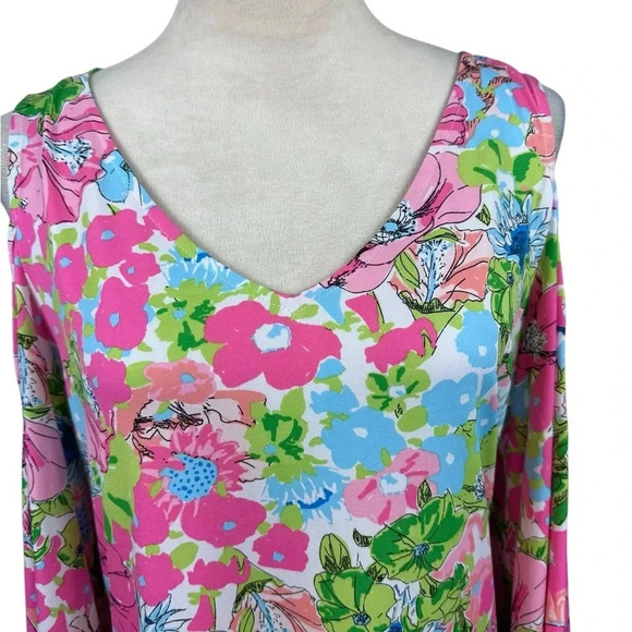 Ivy Road floral print Cold Shoulder Dress size large - Picture 3 of 10